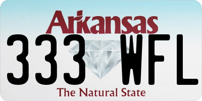 AR license plate 333WFL
