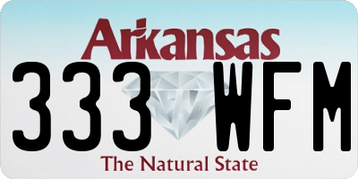 AR license plate 333WFM