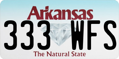 AR license plate 333WFS