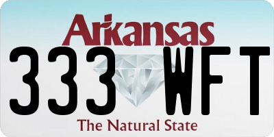 AR license plate 333WFT