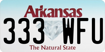 AR license plate 333WFU