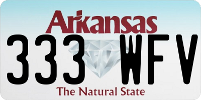 AR license plate 333WFV