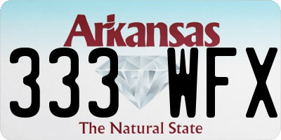 AR license plate 333WFX