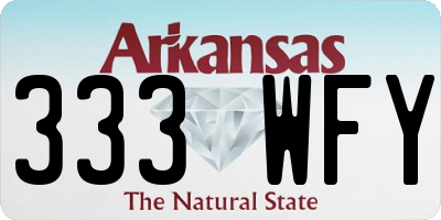 AR license plate 333WFY
