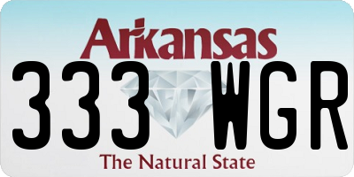 AR license plate 333WGR