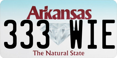 AR license plate 333WIE