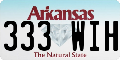 AR license plate 333WIH
