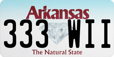 AR license plate 333WII