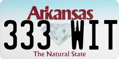 AR license plate 333WIT