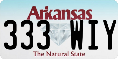 AR license plate 333WIY