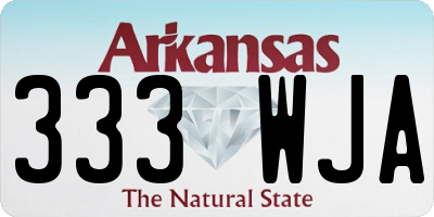 AR license plate 333WJA