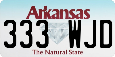 AR license plate 333WJD