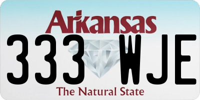 AR license plate 333WJE