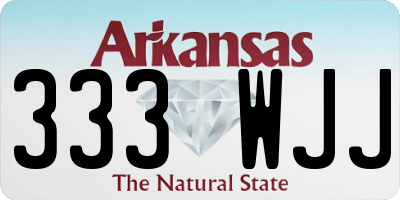 AR license plate 333WJJ