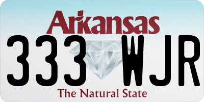 AR license plate 333WJR