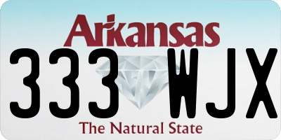 AR license plate 333WJX