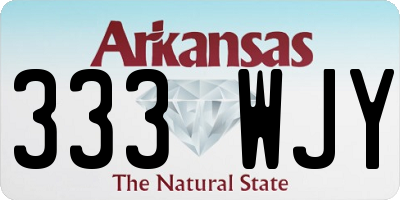 AR license plate 333WJY
