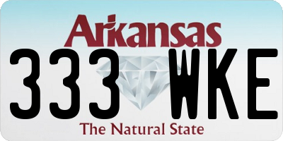 AR license plate 333WKE