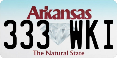 AR license plate 333WKI