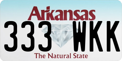 AR license plate 333WKK