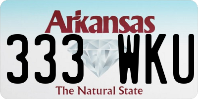 AR license plate 333WKU