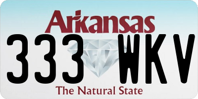 AR license plate 333WKV