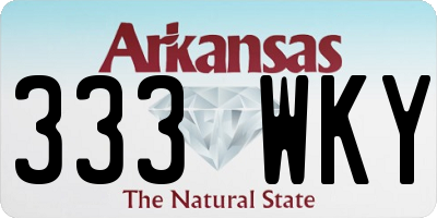 AR license plate 333WKY