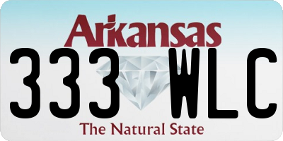 AR license plate 333WLC
