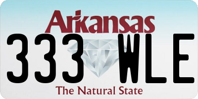 AR license plate 333WLE