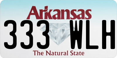 AR license plate 333WLH