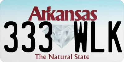 AR license plate 333WLK