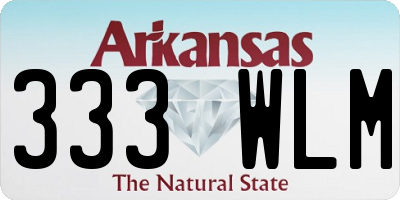 AR license plate 333WLM