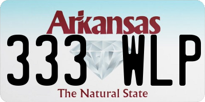 AR license plate 333WLP
