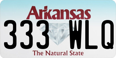 AR license plate 333WLQ