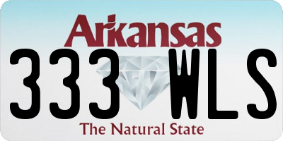 AR license plate 333WLS
