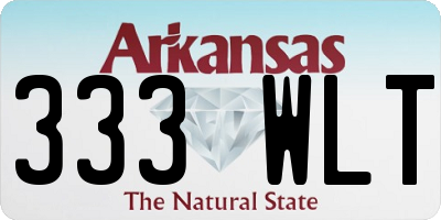 AR license plate 333WLT