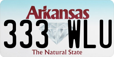 AR license plate 333WLU