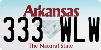 AR license plate 333WLW