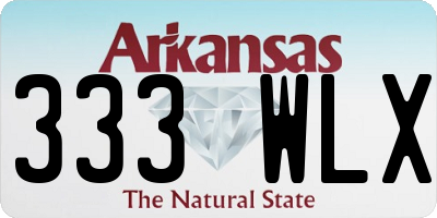 AR license plate 333WLX
