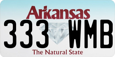 AR license plate 333WMB