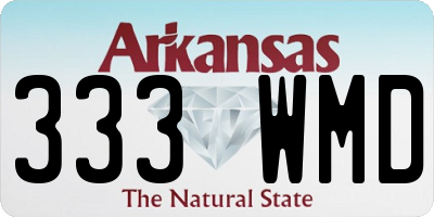 AR license plate 333WMD