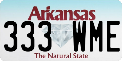 AR license plate 333WME