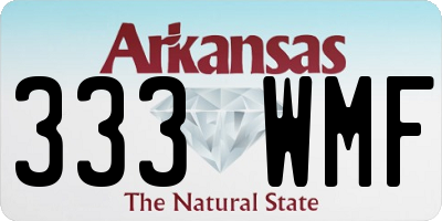 AR license plate 333WMF
