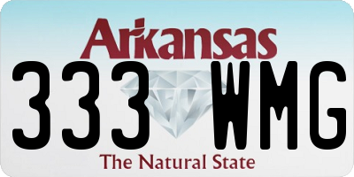 AR license plate 333WMG