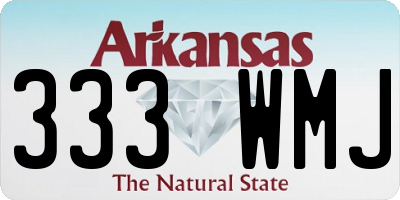 AR license plate 333WMJ