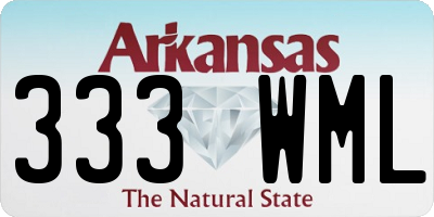 AR license plate 333WML