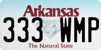 AR license plate 333WMP