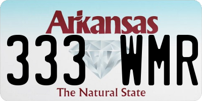AR license plate 333WMR