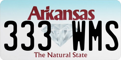AR license plate 333WMS