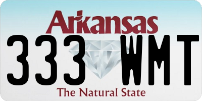 AR license plate 333WMT